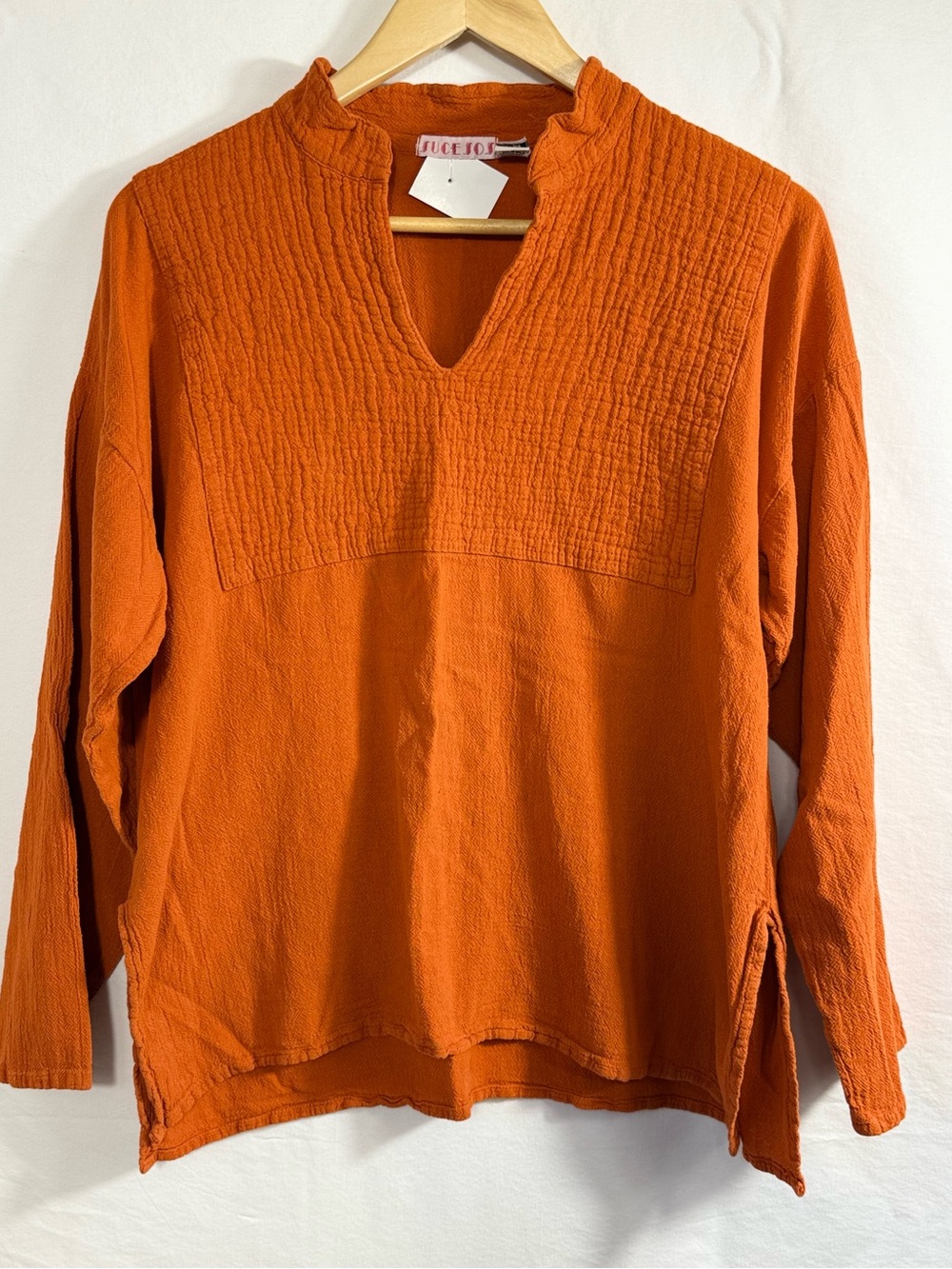 Sucesos Artisan Made in Mexico Wearable Art Cotton Top